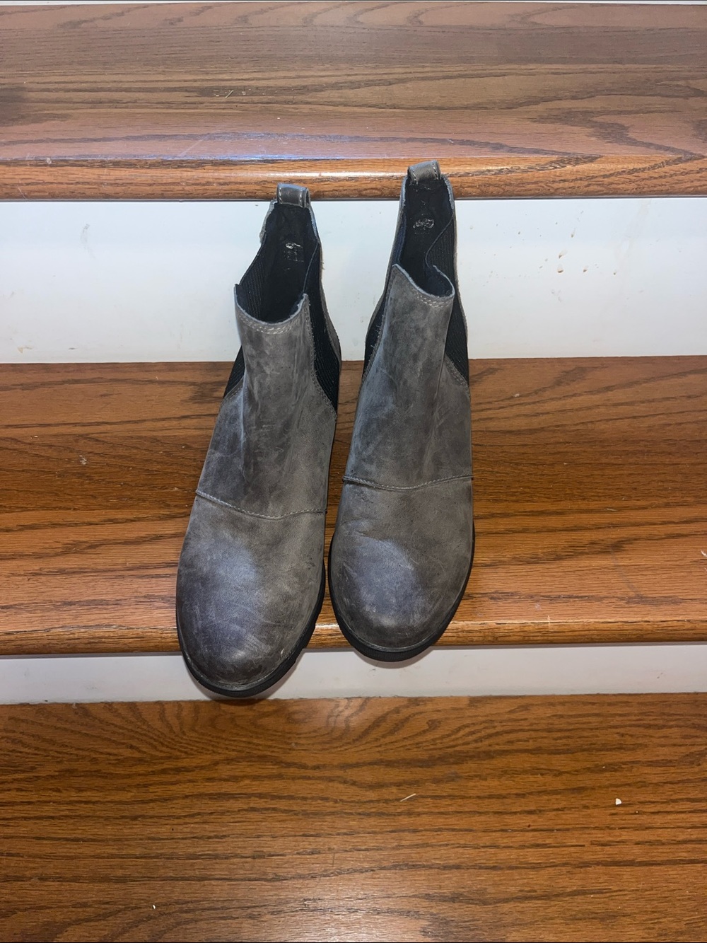Sorel Grey wedge  Boots - Classic Slip-On Ankle Boots